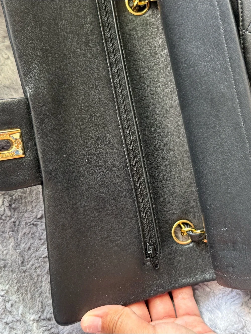 Chanel Classic Quilted Double Flap Bag in Black with Gold Hardware - Medium